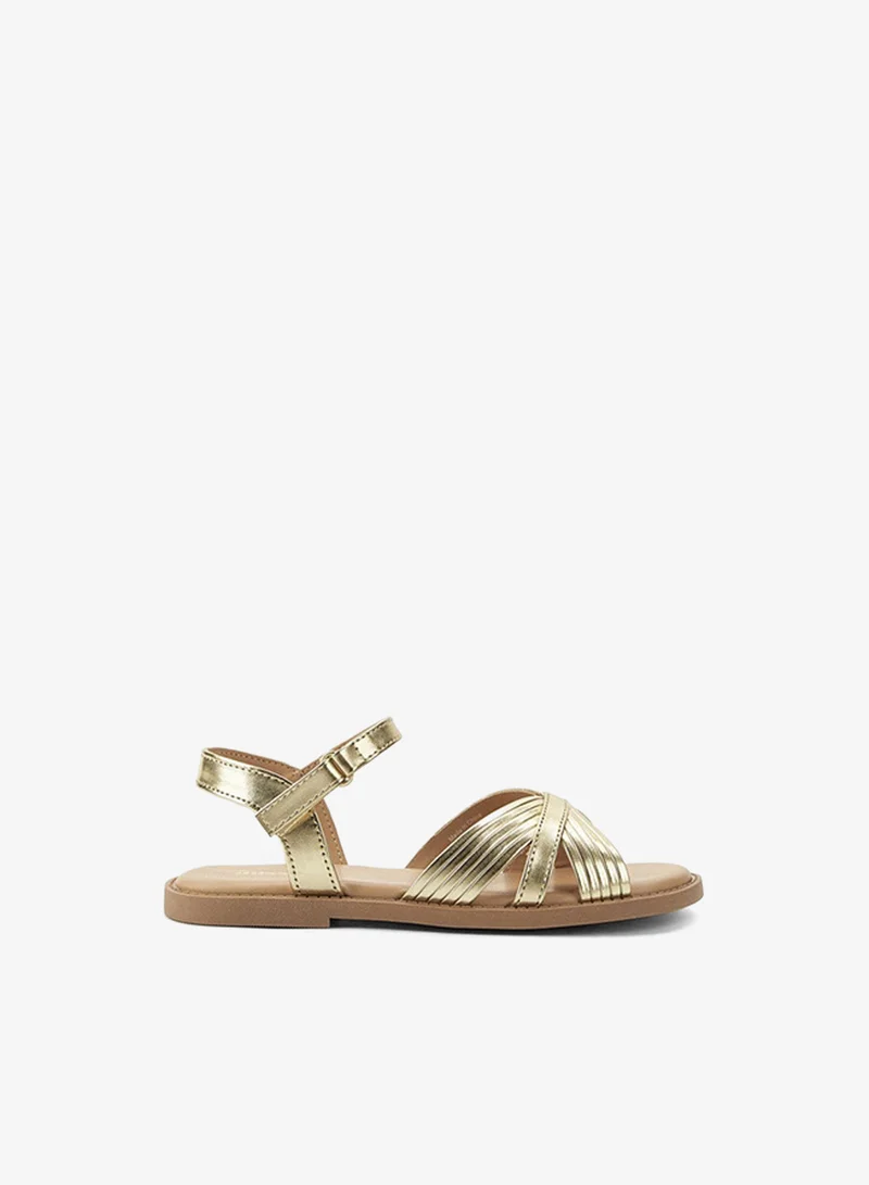 Little Missy Girls Criss-Cross Sandals