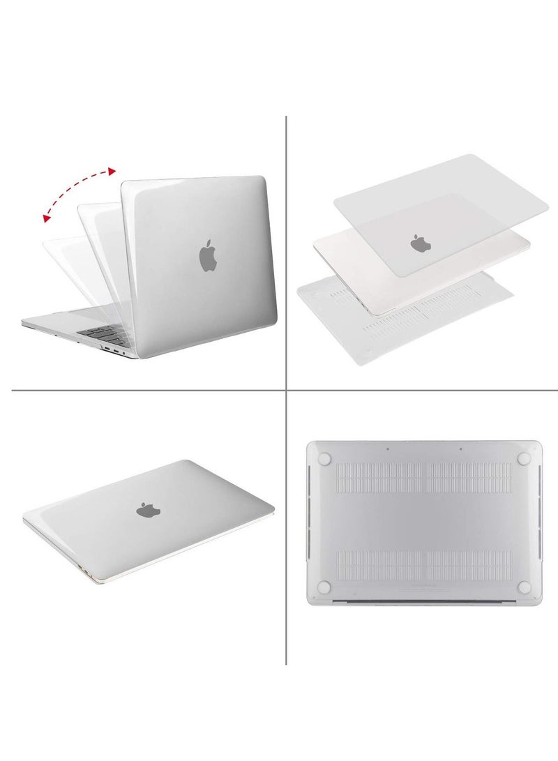 متوافق مع جراب MacBook Air M2 2023 2022 مقاس 13 بوصة لجهاز Mac Air 13.6 بوصة موديل A2681 M2 جراب واقٍ صلب للكمبيوتر المحمول مع غطاء لوحة مفاتيح شفاف - Image 3
