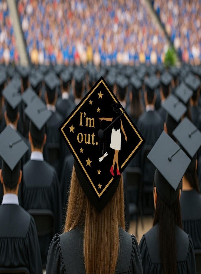 ADVANSYNC I'm Out Graduation Cap Topper - Image 5