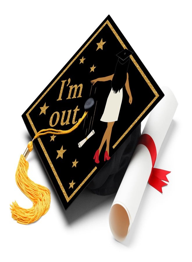 ADVANSYNC I'm Out Graduation Cap Topper - Image 1