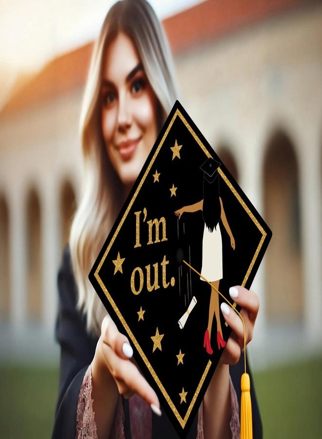 ADVANSYNC I'm Out Graduation Cap Topper - Image 3