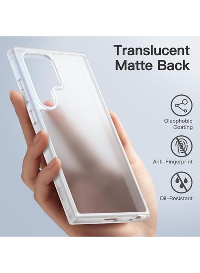 Jetech Matte Case For Samsung Galaxy S24 Ultra 5G Frosted Translucent Back Protective Slim Phone Cover Anti Fingerprints Frosted Clear - Image 3
