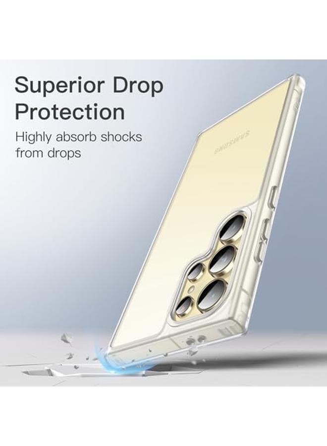 Jetech Matte Case For Samsung Galaxy S24 Ultra 5G Frosted Translucent Back Protective Slim Phone Cover Anti Fingerprints Frosted Clear - Image 2