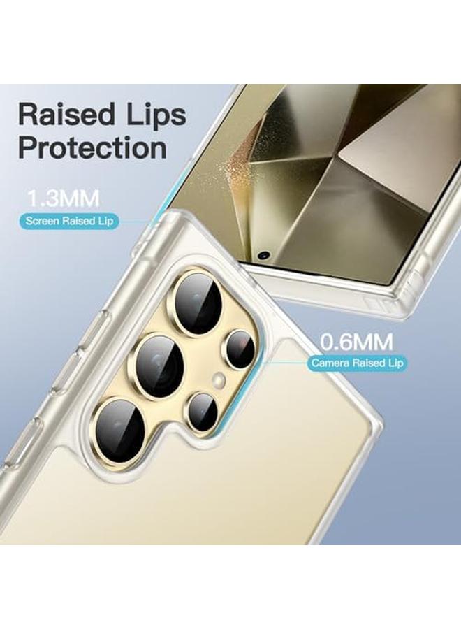 Jetech Matte Case For Samsung Galaxy S24 Ultra 5G Frosted Translucent Back Protective Slim Phone Cover Anti Fingerprints Frosted Clear - Image 4