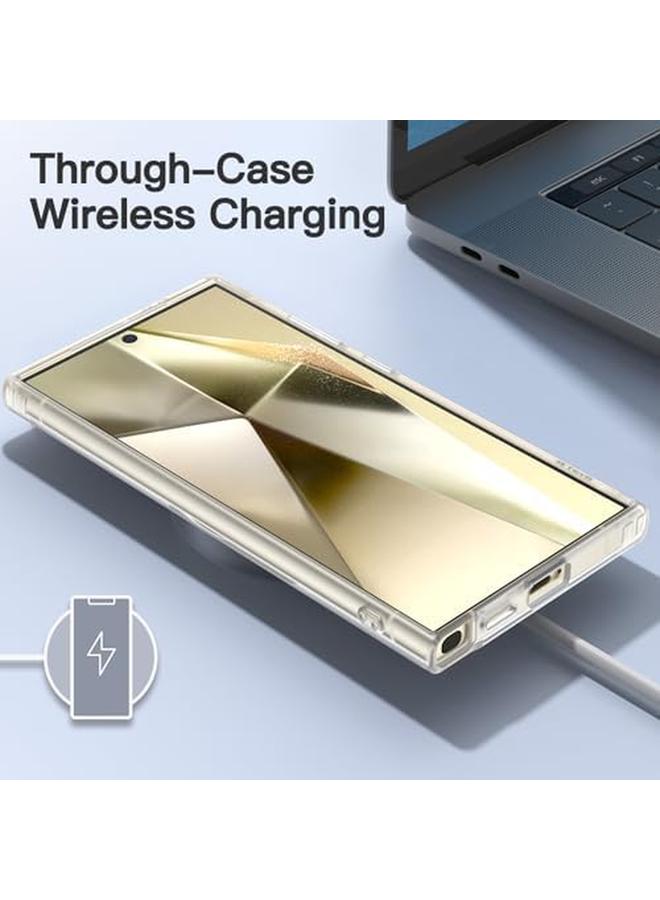 Jetech Matte Case For Samsung Galaxy S24 Ultra 5G Frosted Translucent Back Protective Slim Phone Cover Anti Fingerprints Frosted Clear - Image 5