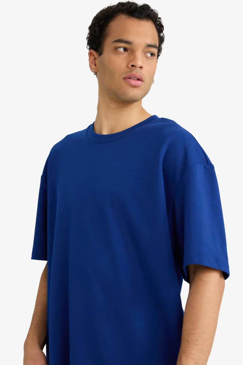 Defacto  Oversize Crew Neck Short Sleeve T-Shirt for Men | Best Price UAE