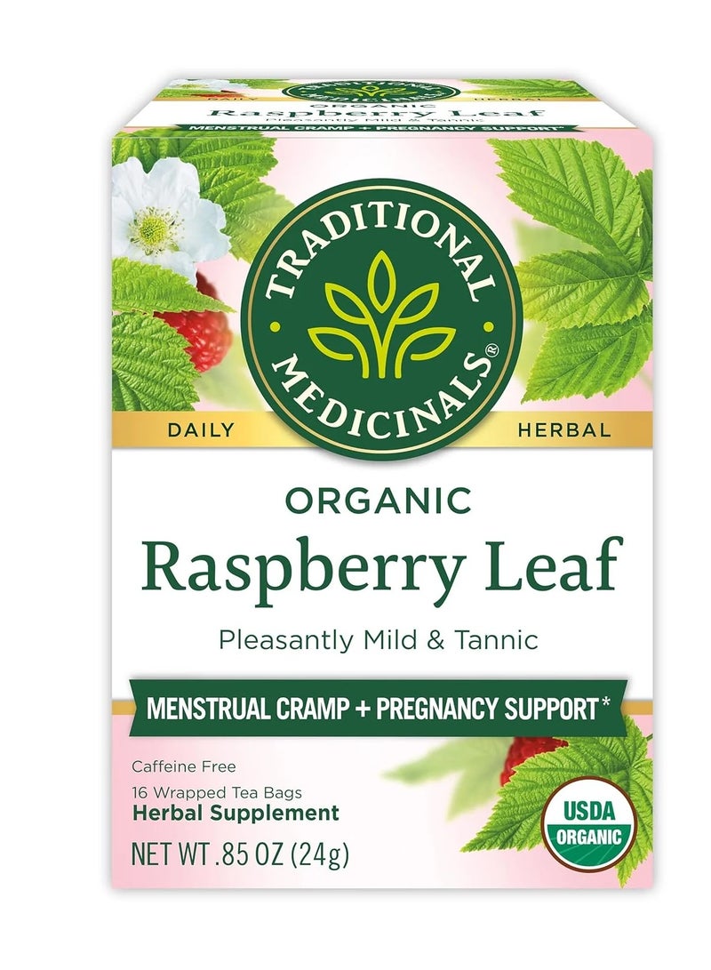 Traditional Medicinal Raspberry Leaf, 16 Teabags