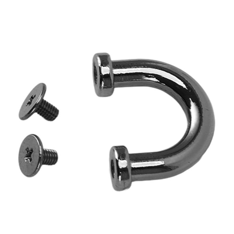 10 Set Bag Arch Bridge U Shape Metal D Ring Connector Buckles Shackle for Purses Necklaces Shoulder Bags Gray - Image 4