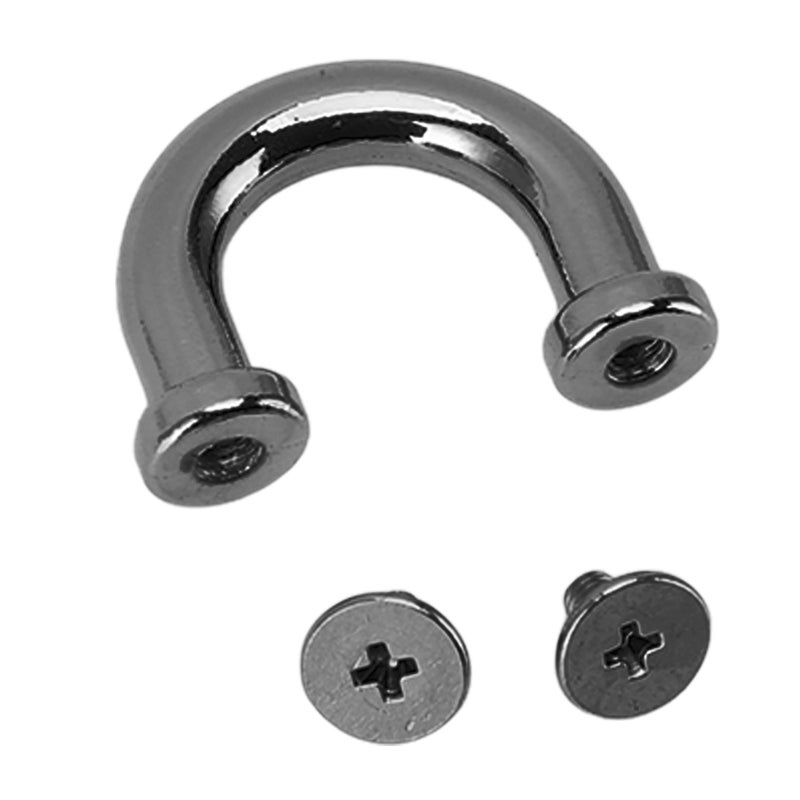 10 Set Bag Arch Bridge U Shape Metal D Ring Connector Buckles Shackle for Purses Necklaces Shoulder Bags Gray - Image 3