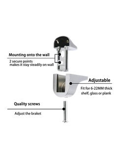 Glass Shelf Bracket, Duckbill Clip Shelf Bracket, Adjustable Glass Shelf Bracket, 4 Pcs Adjustable Wood/Glass Shelf Bracket, for 2-23mm Thickness Shelf Glass Shelf - pzsku/Z16D491764423019C58C2Z/45/_/1695728867/b2fa2abd-0090-4cfc-98b8-d6cf3d5d2986