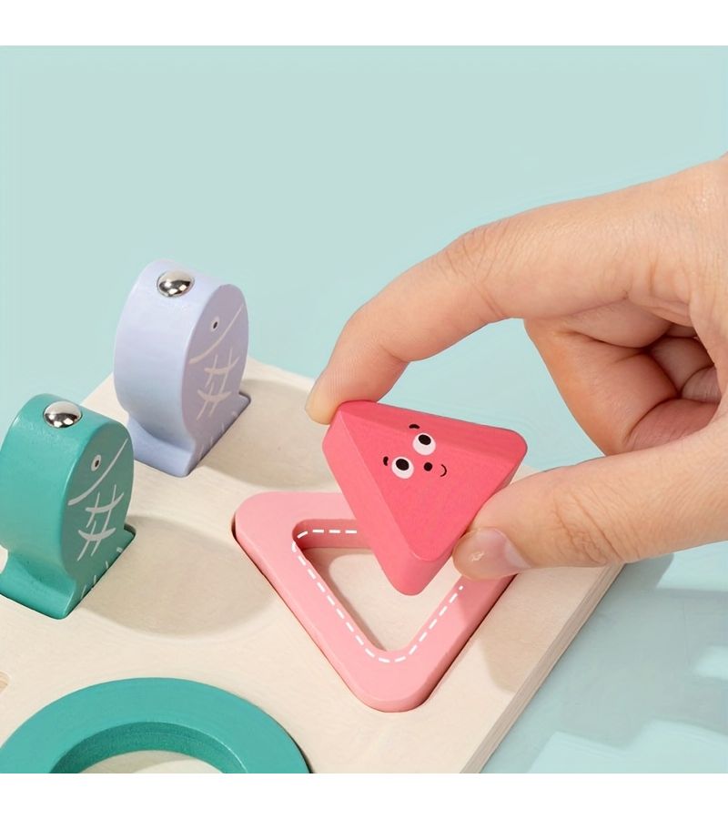 Two In One Baby Fishing Shape Matching Toy For Toddler Color Learning - Image 4