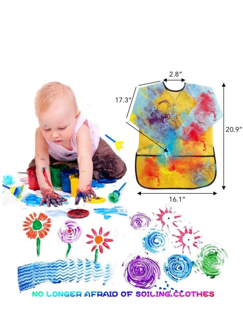 DURKU 29 pcs Sponge Paint Brushes Kits, Sponge Drawing Shapes Paint Craft Brushes, Children Early DIY Learning Paint Sets For Kids Arts and Crafts for toddlers - Image 5