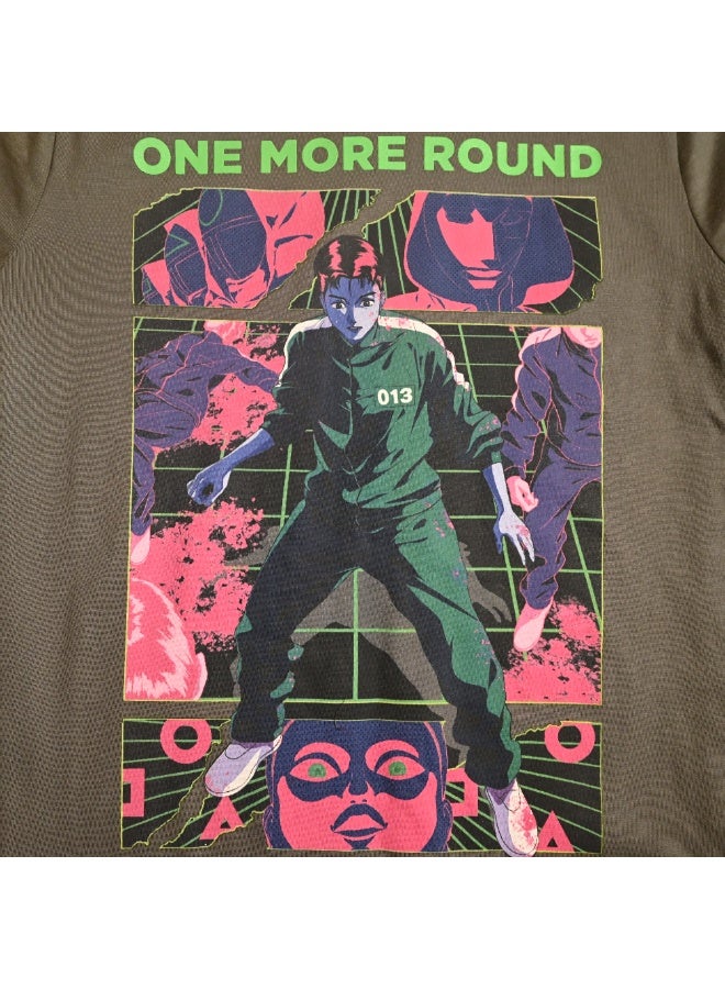 SQUID GAME MENS ROUND NECK T-SHIRT, MULTICOLOR - Image 4