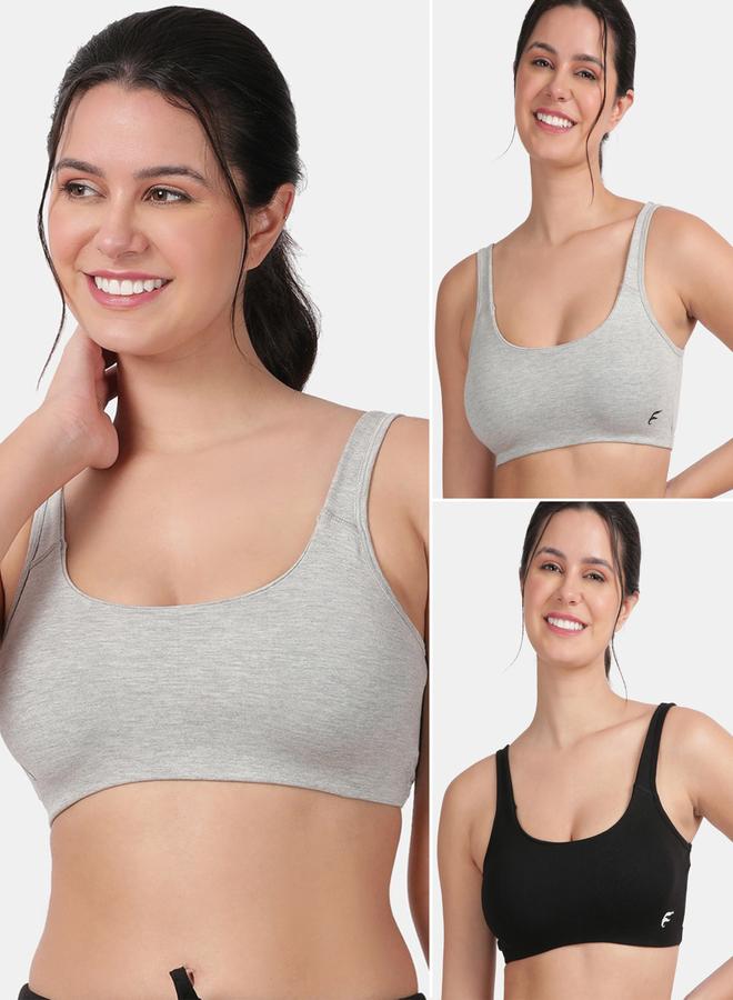 Pack of 2 - Removable Pad Sports Bra