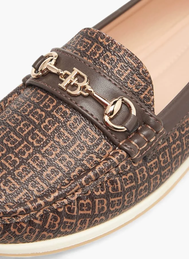 فلورا بيلا من شو إكسبرس Women Solid Buckle Accent Slip-On Loafers