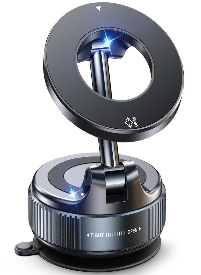 Jononser Magnetic Suction Cup Phone Mount for Magsafe, 360° Adjustable Magnetic Car Phone Holder, Pocket Size Foldable Car Mount, Cell Phone Holders for Your Car for iPhone 17 16 15 14 13 12 Series - Image 1