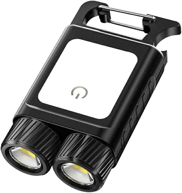 ZUGAD ZUGAD MultiFunction Keychain USB Rechargeable Work Light Long Range Powerful Camping Light Power Display Bottle Opener Dual Light Source EDC Mini Flashlight Keychain Light 1pc - Image 1