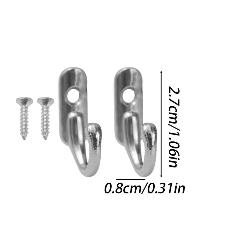 Vintage Wall Mounted Metal Hooks for Hanging Jewelry Keys Towel Bag Small Hangers Bathroom Kitchen Storage Hook Rack with Screw - Image 2