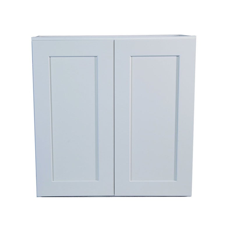 Design House Brookings Shaker Unassembled Wall Kitchen Cabinet W2436 24 W x 12 D x 36 H Painted White with Sherwin Williams Solid Wood  Design House 543132 