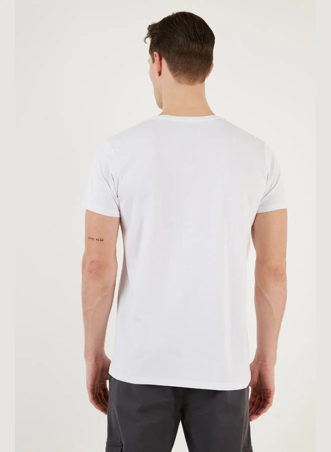 Buratti  Buratti Crew Neck Cotton Slim Fit T Shirt Men's T SHIRT 541REWORK for Men | Best Price UAE