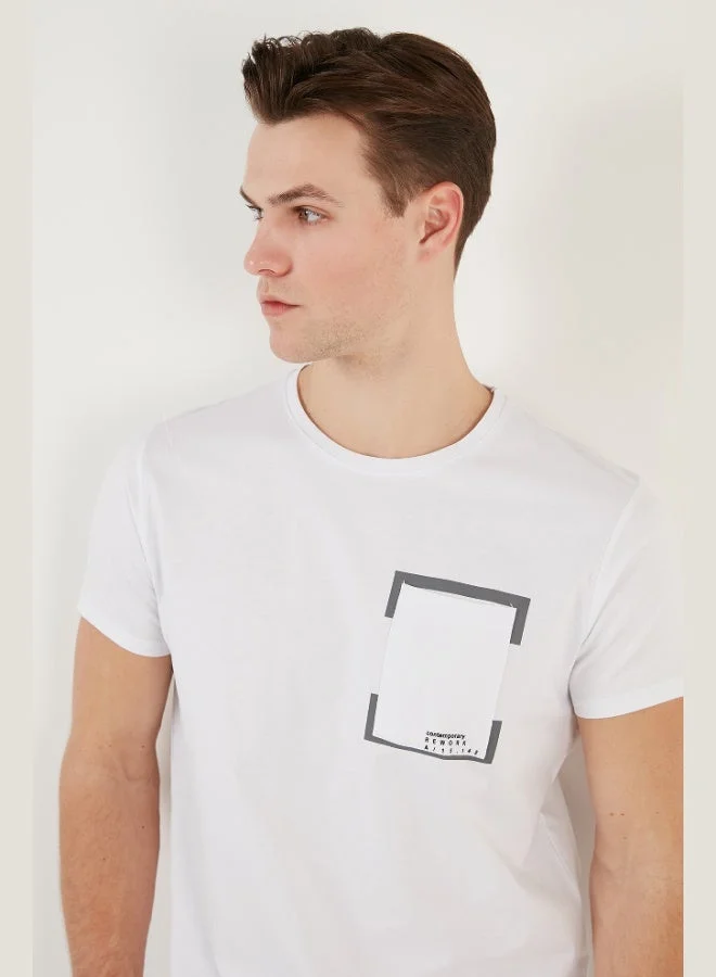 Buratti  Buratti Crew Neck Cotton Slim Fit T Shirt Men's T SHIRT 541REWORK for Men | Best Price UAE