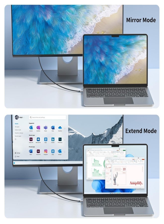REBORN USB to HDMI Adapter Cable 6FT, 1080P@60Hz USB 3.0 to HDMI Multi-Display Cable Converter Suitable for Macos Windows 7/8/10/11 - Driver Installation is Required - Image 5