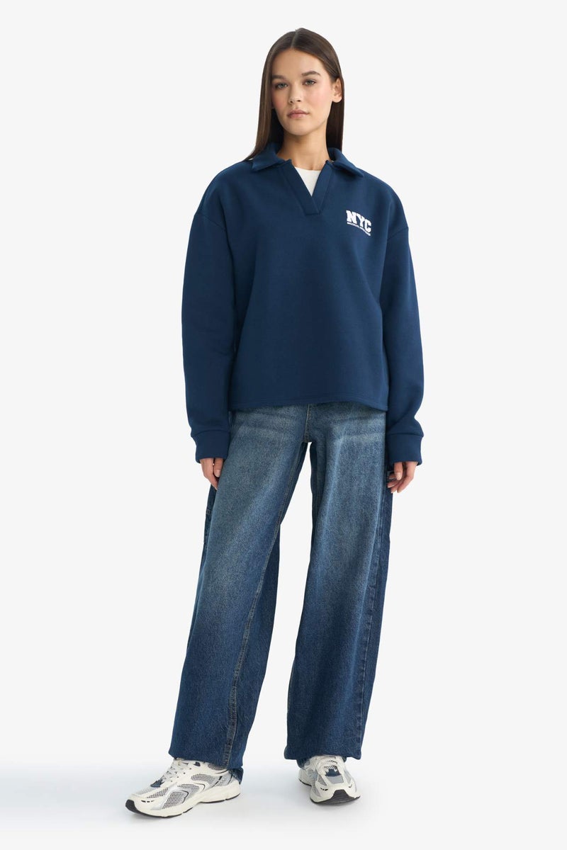 DeFacto Oversize Printed Sweatshirt - Image 2