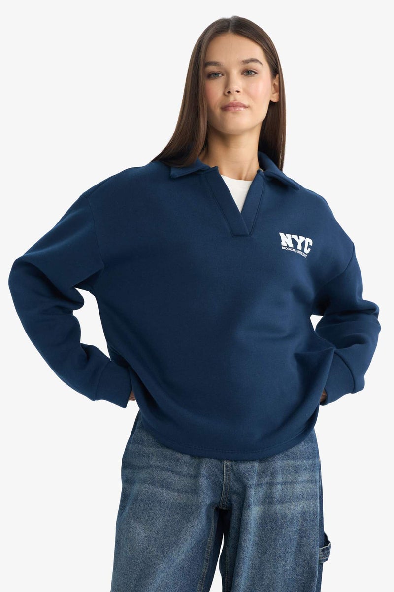 DeFacto Oversize Printed Sweatshirt - Image 3