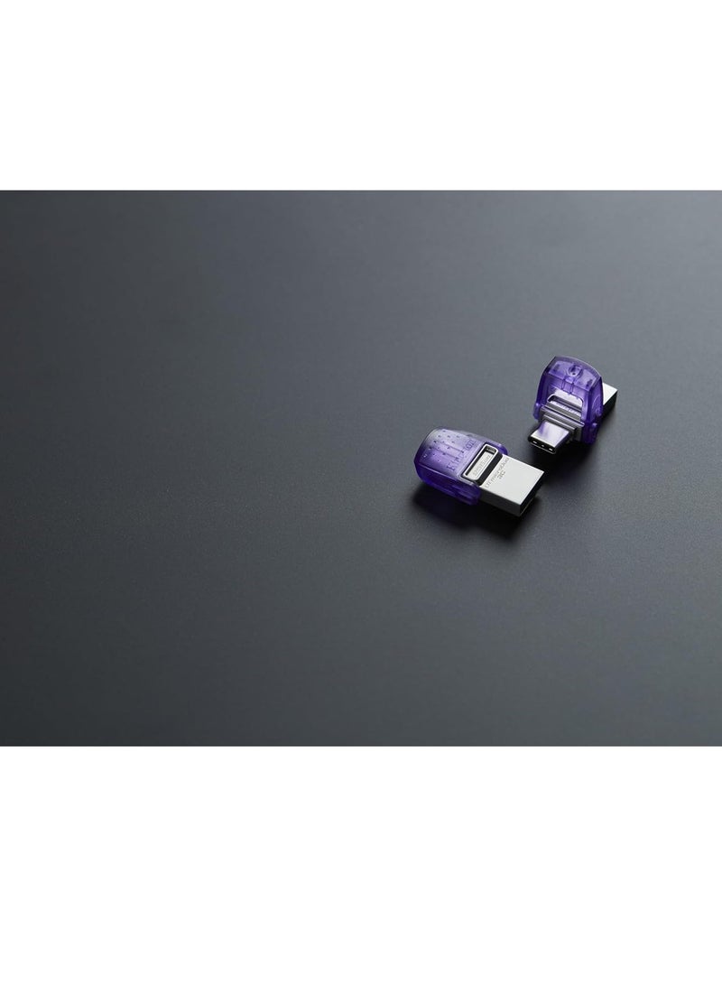 كينغستون DataTraveler microDuo 3C 256GB USB-C & USB-A Flash Drive | Speeds up to 200 MB/s | USB 3.2 Gen 1 | Duo Connector | DTDUO3CG3/256GB - Image 3