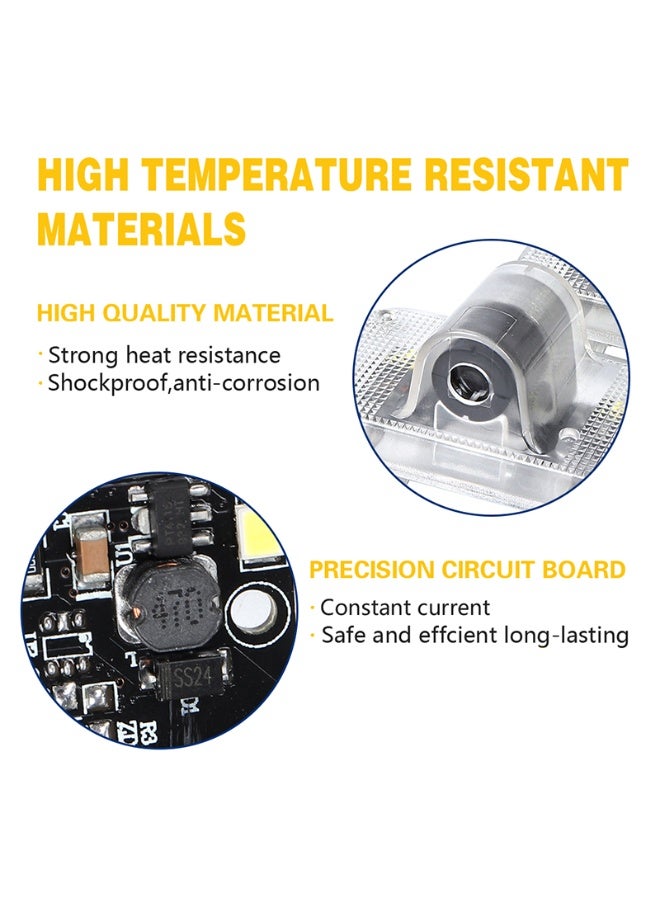 Vierex 2Pcs Car Door Welcome LED Logo Lights for Nissan X-Trail T30 & Nissan X-Trail T31 (2004-2014) Laser Projector Courtesy Lamp Ghost Shadow Light Plug & Play - Image 5