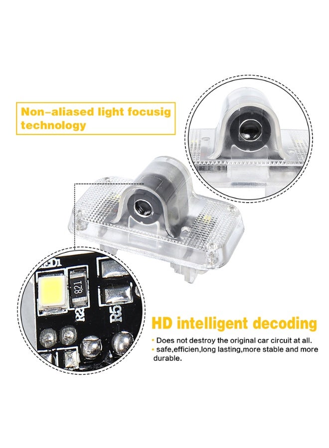 Vierex 2Pcs Car Door Welcome LED Logo Lights for Nissan X-Trail T30 & Nissan X-Trail T31 (2004-2014) Laser Projector Courtesy Lamp Ghost Shadow Light Plug & Play - Image 4