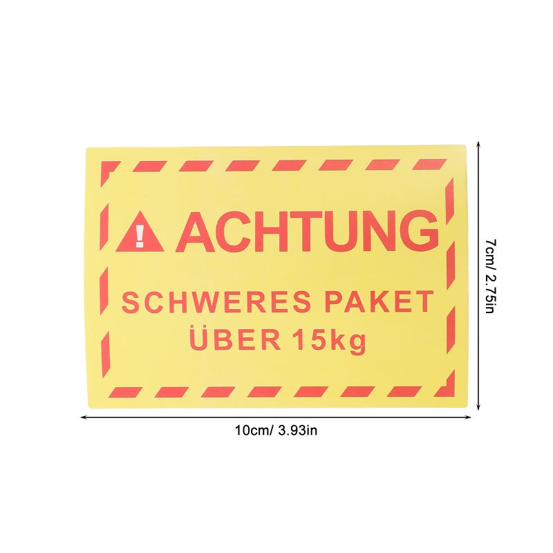 1 Roll/500Pcs Caution Heavy Shipping Stickers Yellow Heavy Lift with Care Warning Labels Heavy Special Handling Warehouse Label for Shipping and Packing - Image 4