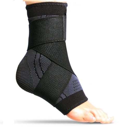 Cetaplast Ankle Support for Ligament Damage Sprained Ankle, Achilles Tendonitis Foot & Plantar Fasciitis Support Strap, Heel Pain Relief & Wrap for Compression XL - Image 1