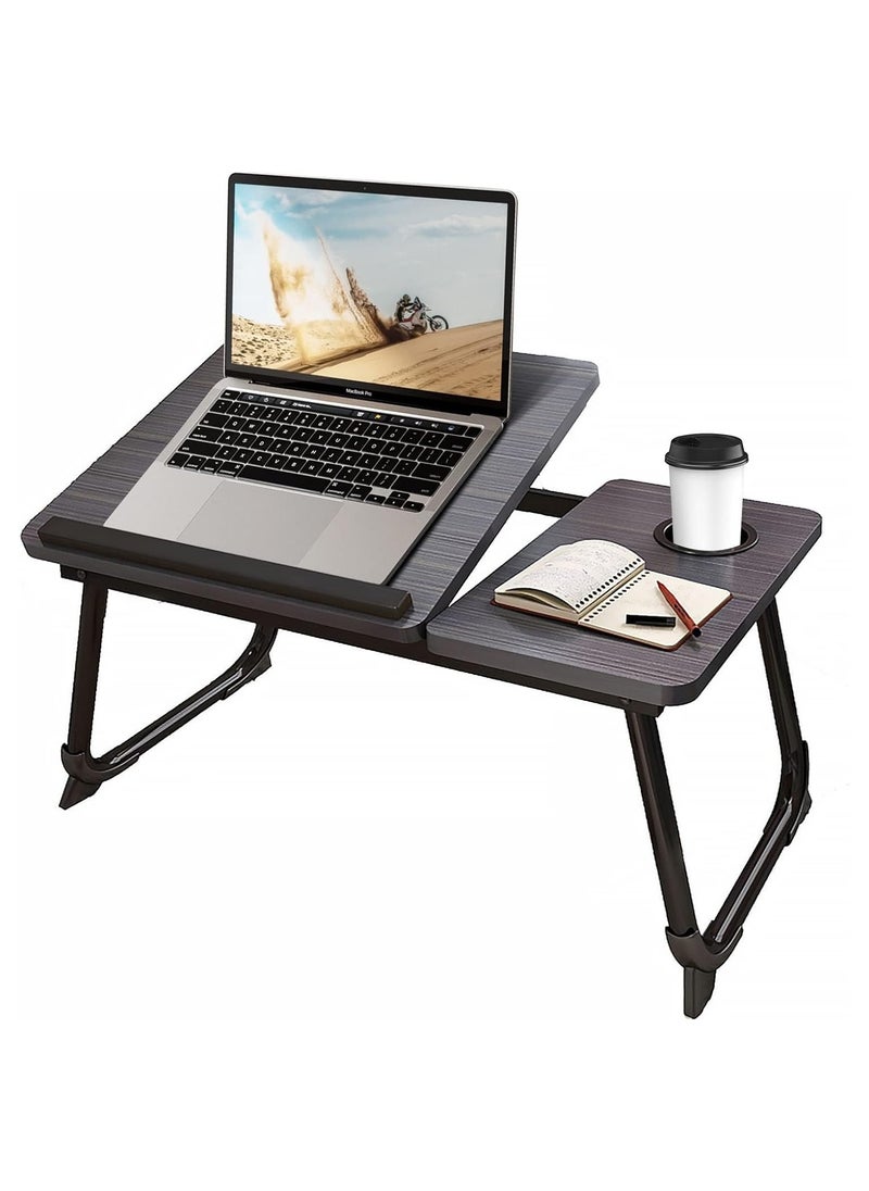 Vparty - Laptop Desk for Bed or Couch – Adjustable Laptop Stand with Cup Holder, Portable Bed Desk, Ergonomic Workstation for Home, Office, Reading, Writing, and Eating, Convenient Lap Desk for Comfortable Use - Image 1