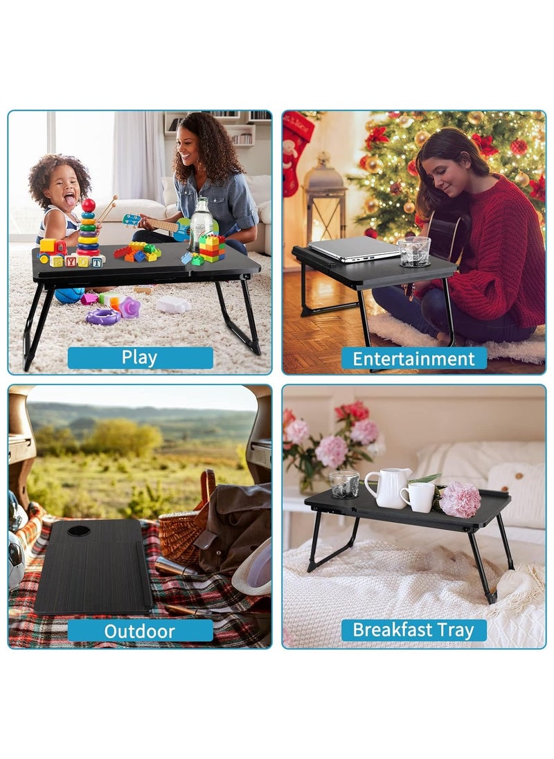 Vparty - Laptop Desk for Bed or Couch – Adjustable Laptop Stand with Cup Holder, Portable Bed Desk, Ergonomic Workstation for Home, Office, Reading, Writing, and Eating, Convenient Lap Desk for Comfortable Use - Image 1