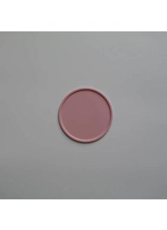 Y&D Nordic Morandi Color Silicone Anti-overflow Coaster High Temperature Heat Insulation Pad Thickened Round Table Mat-Pink11*11*0.3cm 