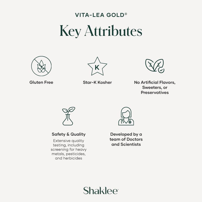 Shaklee VitaLea Gold with Vitamin K for Adults Over 50  HighPotency Formula for Heart Immune Bone and Joint Health  Supports Physical Energy  Healthy Aging  Essential Vitamins  120 Tablets - Image 5