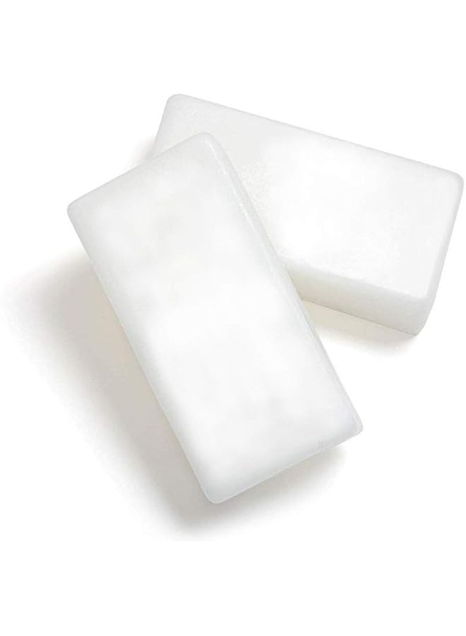 The Bros Refined Paraffin Wax In Block | Pillar Candle, Make-Up & Crayon Making | Skin-Softening, Salon & Spa Treatments | Pain Relief | Lubrication & insulation | White (Colorless) Solid (500 GR) - Image 1