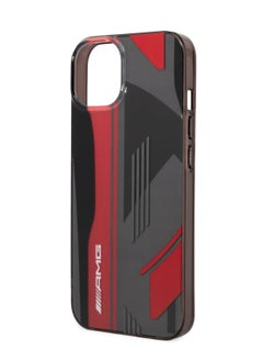 AMG iPhone 14 Case Transparent Double Layer Back Cover Expressive Graphic Design / Lifted Ring Case / Slim Profile / Easy Snap-On / Bumper Protection / Drop Protection - Black/Red  - Image 5