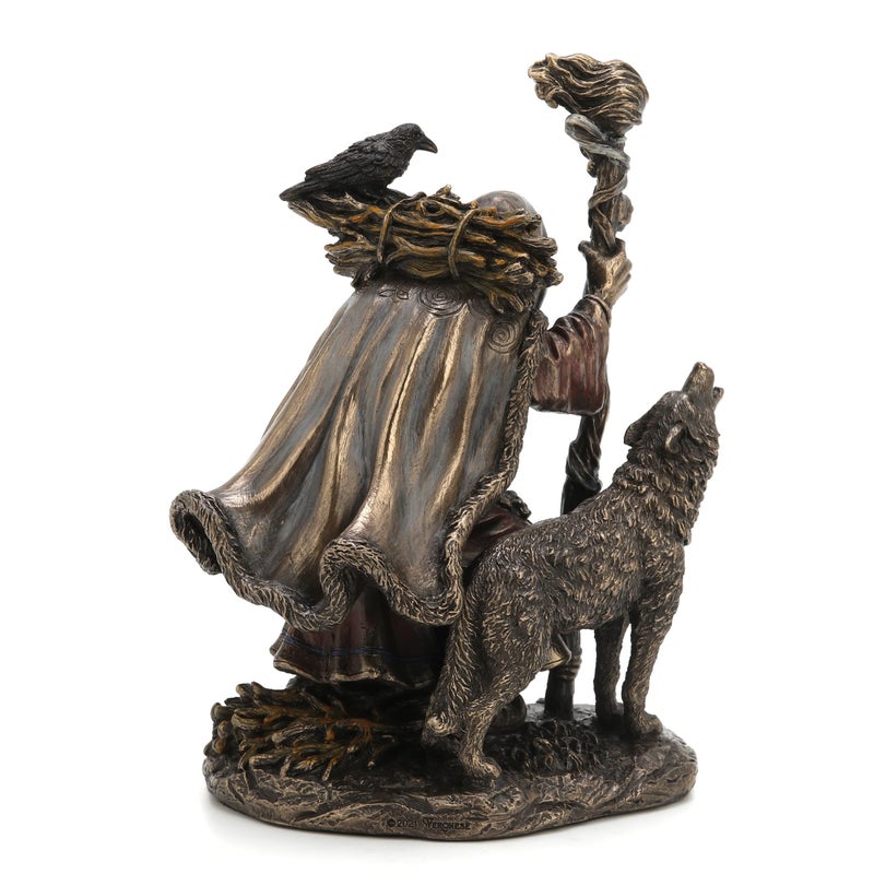 Veronese Design 7.25"" Tall Cailleach Nan Cruachan Folklore Divine Hag Resin Sculpture Bronze Finish - Image 5