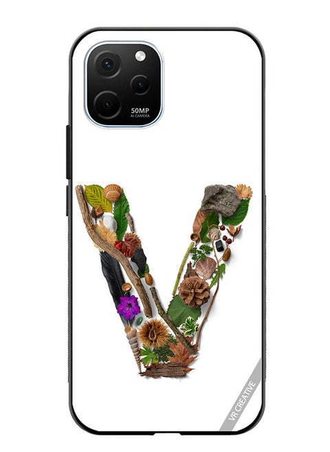Protective Case Cover For Huawei Enjoy 50z Alphabet V Design Multicolour