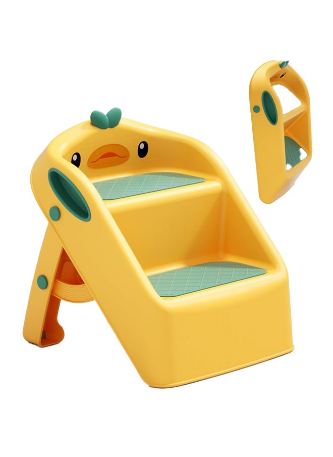 Hihonor Foldable 2 Baby  Step Stool 1 To 4 Years, Yellow  - Image 1