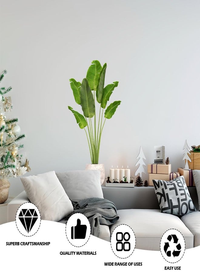YOLUFER 3D Potted Plant Wall Stickers, Removable Bonsai Decals, Wall Decal for Living Room, Bedroom,Office, Green - Image 4