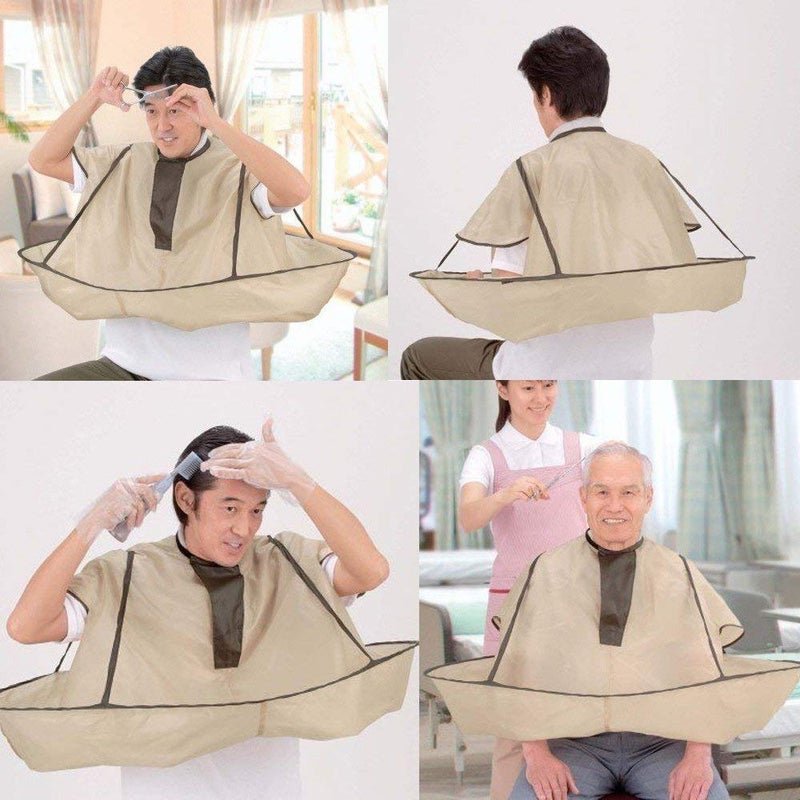 YORWAN YORWAN Hair Apron Cape Hairstylist Simple Design Pattern Hair Cutting Cloak Beard Shaving Umbrella Waterproof Cape Barber Home Salon Haircut Hairdresser Apron Cloth for Adult Women Men Kids - Image 5