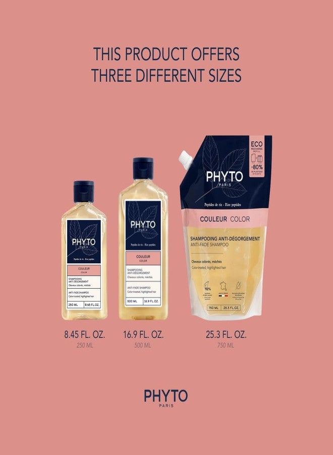 PHYTO PARIS COLOR Anti-fade Shampoo, Sulfate Free Shampoo For Color Treated Hair, Protects Color Intensity - Image 5