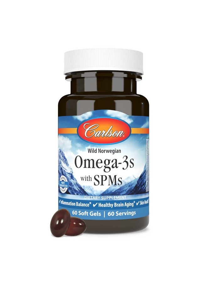 Carlson - Omega-3s with SPMs, Phospholipid Omega-3s, Pro-Resolving Mediators (PRMs), Healthy Brain Aging, Cellular Support, 60 Soft Gels - Image 5