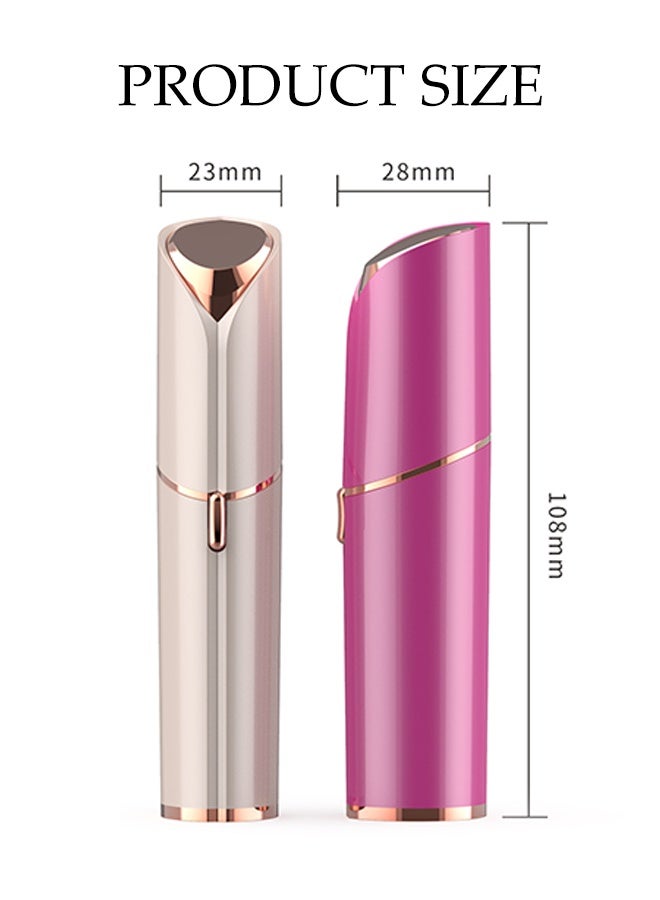 DUNISO Electric Hair Remover，Facial Hair Removal for Women，Painless Hair Removal Device，Battery Version，Easy to Carry，Easy to Clean，for Lip, Chin, Arms,Champagne Gold - Image 2