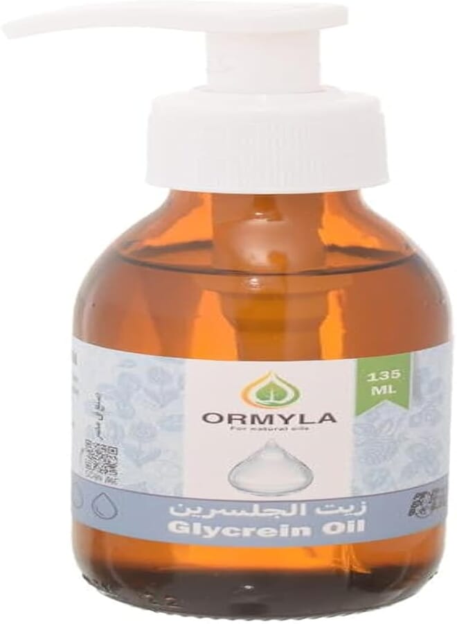 Generic Ormella Glycerin Oil - 135 ml, Natural, Unscented, Hypoallergenic, For Oily Skin, Unisex
