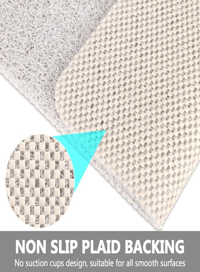 Mofonky Shower Mat Non Slip: 32 x 24 Inch Extra Large Loofah Shower Mats for Inside Shower - Anti Slip Shower Stall Matt with Drain Hole in Middle - Image 5
