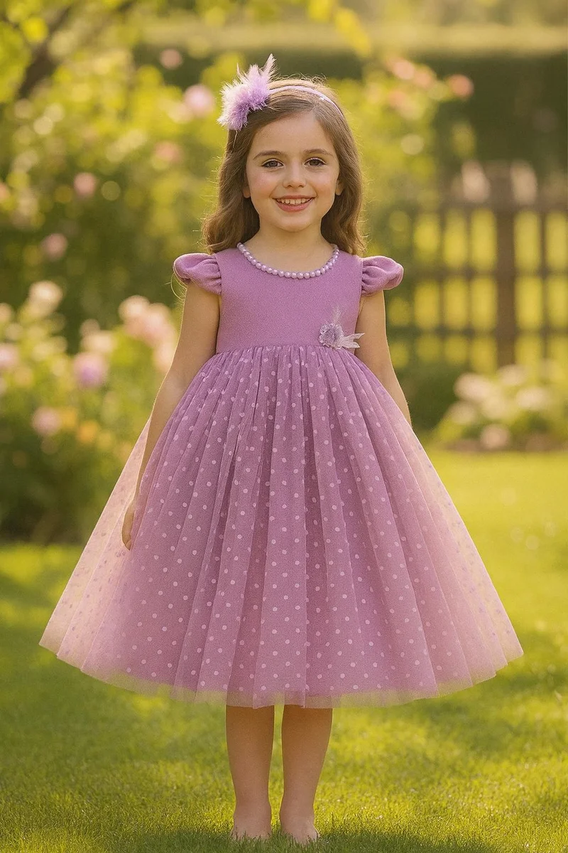 Via Bambino Baby Pink Dress 520
